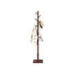 Coat Rack – Solid Wood – Dark Walnut – Free Standing with 8 Hooks