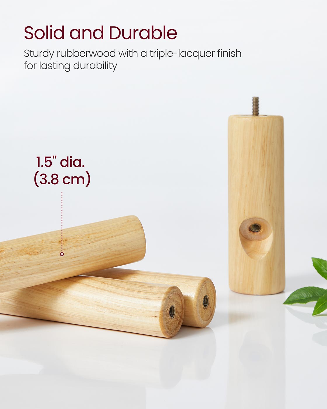 Coat Rack – Solid Wood – Dark Walnut – Free Standing with 8 Hooks