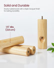Coat Rack – Solid Wood – Dark Walnut – Free Standing with 8 Hooks