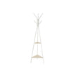 Coat Rack Stand – Metal – Black – Vintage Industrial Style with 2 Shelves