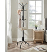 Coat Stand – Metal – Black – 12 Hooks for Coats, Jackets, and Bags