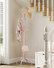 Coat Stand – Metal – Jelly Pink – 12 Hooks, 4 Legs