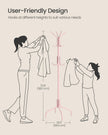 Coat Stand – Metal – Jelly Pink – 12 Hooks, 4 Legs
