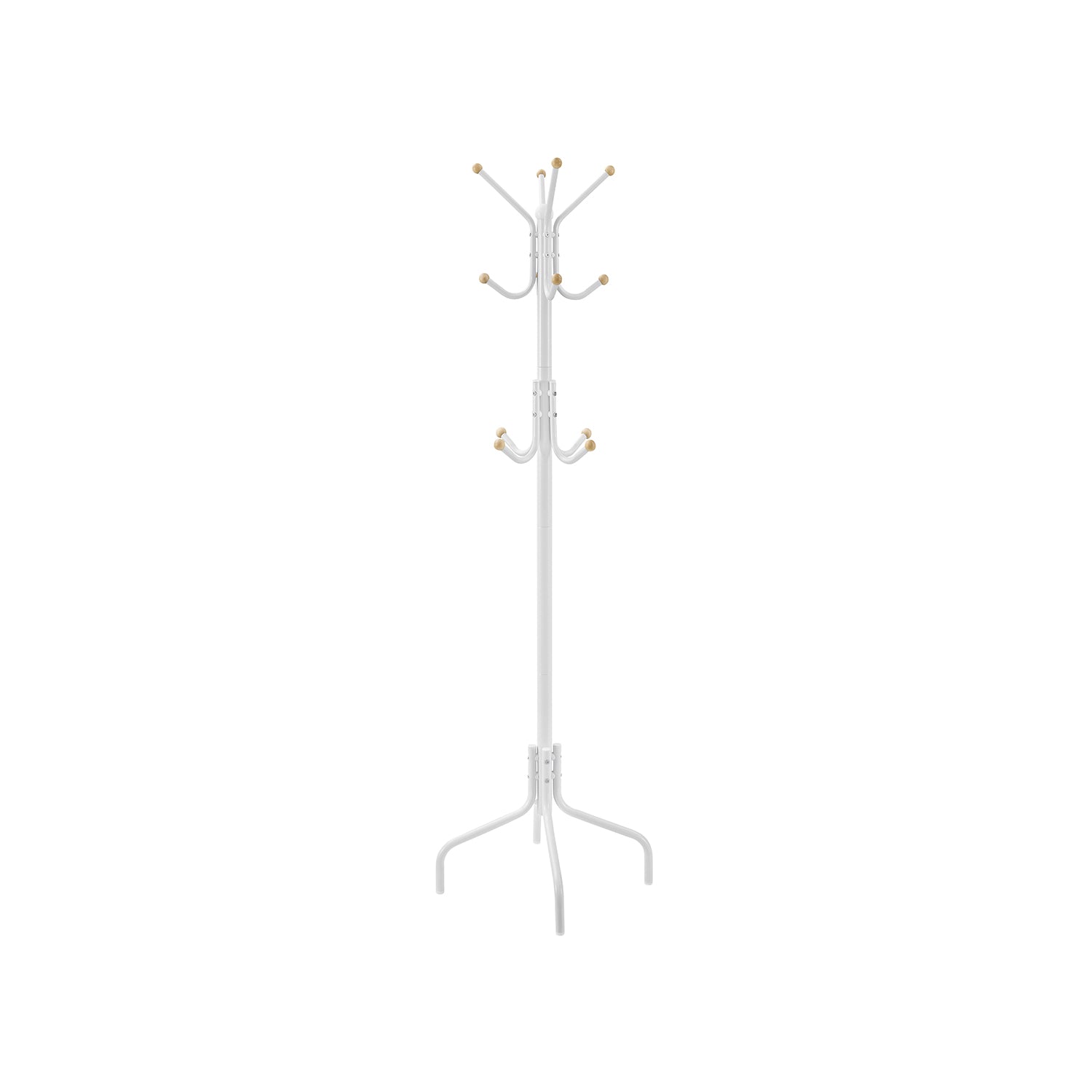 Coat Stand – Metal – Black – 12 Hooks for Coats, Jackets, and Bags