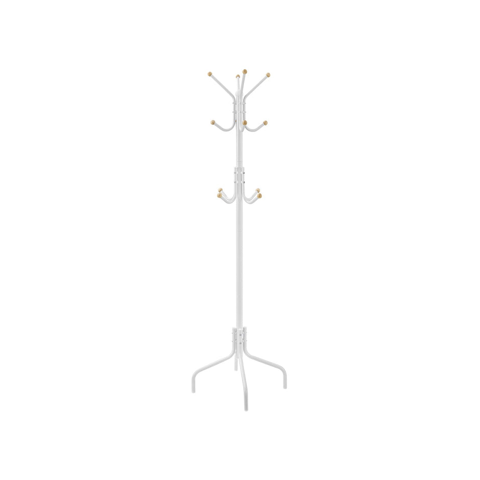Coat Stand – Metal – Black – 12 Hooks for Coats, Jackets, and Bags