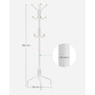 Coat Stand – Metal – Black – 12 Hooks for Coats, Jackets, and Bags
