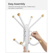 Coat Stand – Metal – Black – 12 Hooks for Coats, Jackets, and Bags