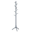 Coat Rack – Solid Wood – White – Freestanding with 8 Hooks for Entryway and Hallway