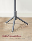 Coat Rack – Solid Wood – Black – Free Standing with 8 Hooks