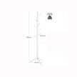 Coat Rack – Solid Wood – White – Freestanding with 8 Hooks for Entryway and Hallway