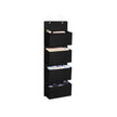 Over-the-Door Organizer – Fabric – Black – 4 Pocket Space-Saving Storage Solution