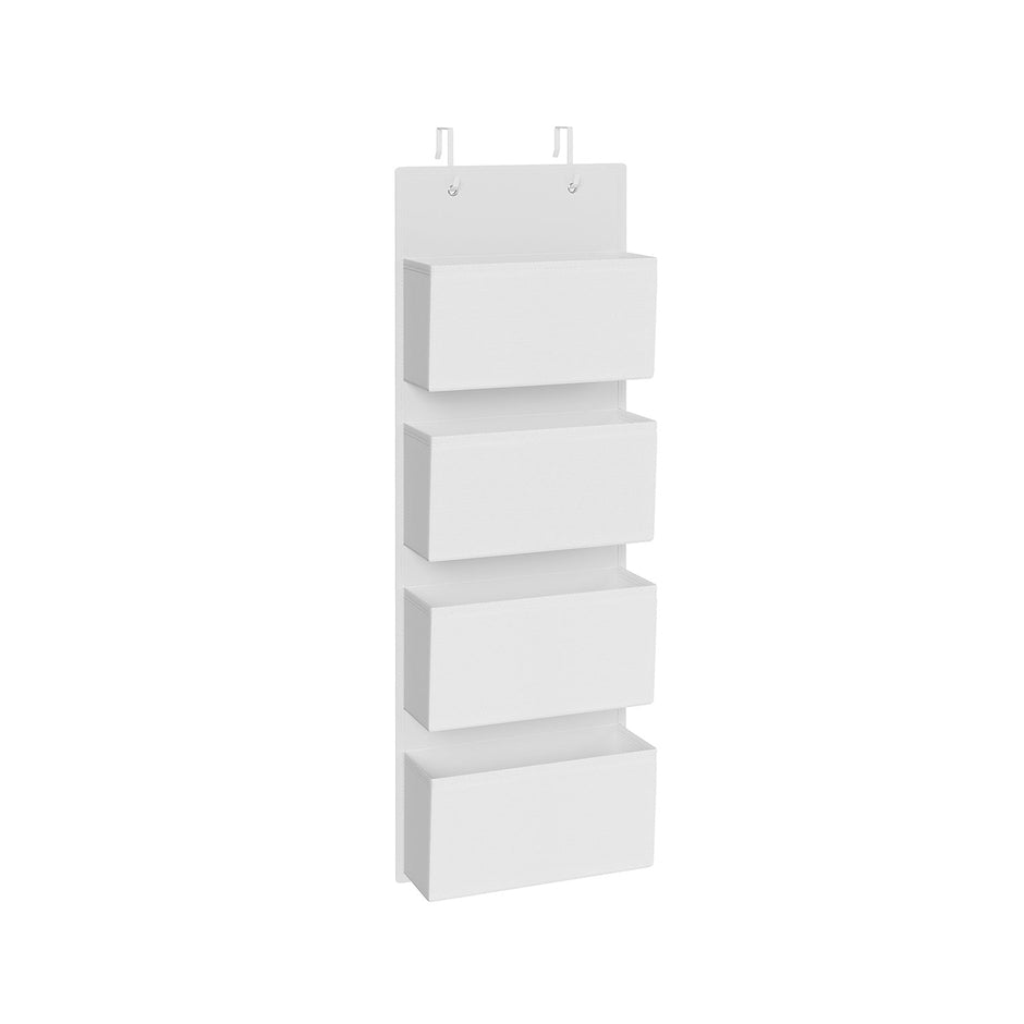 Over-Door Storage Organiser – Fabric – Cloud White – 4 Pockets