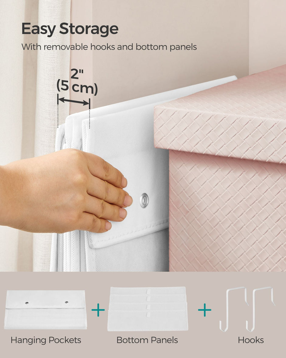 Over-Door Storage Organiser – Fabric – Cloud White – 4 Pockets