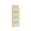 Over-Door Storage Organiser – Fabric – Sand Beige – 4 Pocket Design