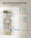 Over-Door Storage Organiser – Fabric – Sand Beige – 4 Pocket Design