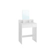 Dressing Table – MDF – Jelly Pink – Large Rectangular Mirror, 2 Drawers and 3 Open Compartments