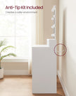 Dressing Table – Wood – Modern – With LED Mirror, Adjustable Brightness, 2 Drawers, and 3 Compartments