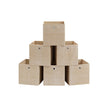 Set of 6 Foldable Non-Woven Fabric Storage Boxes – Gray – Includes Handle – 30 x 30 x 30 cm