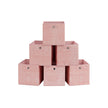 Set of 6 Foldable Non-Woven Fabric Storage Boxes – 30 x 30 x 30 cm – with Handle – Ideal for Shelves and Cube Storage