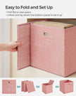 Set of 6 Foldable Non-Woven Fabric Storage Boxes – Gray – Includes Handle – 30 x 30 x 30 cm