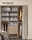 Set of 6 Collapsible Storage Boxes – Fabric – Cattail Grey – Versatile Organizers with 3 Handles