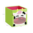 Foldable Storage Boxes – Fabric – Multicolor – Set of 3 with Animal Motifs