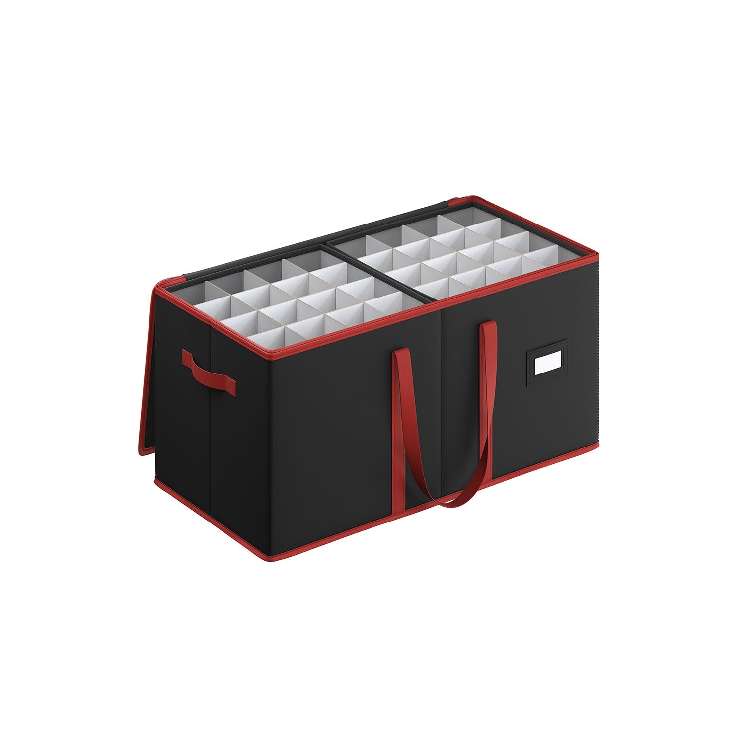 Decorative Storage Box – Fabric – Red – Large Capacity for Christmas Decorations