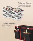 Decorative Storage Box – Fabric – Red – Large Capacity for Christmas Decorations