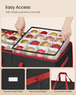 Decorative Storage Box – Fabric – Red – Large Capacity for Christmas Decorations