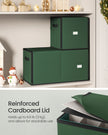 Christmas Decoration Storage Box – 600D Oxford – Forest Green – Stackable with Side Open and 64 Slots