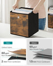 Foldable Storage Cubes – Oxford & Non-Woven Fabric – Rustic Brown & Black – Set of 6, 33cm Size with Handles