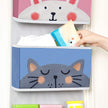 Over-the-Door Organizer – Fabric – Multicolor – Animal Theme with 3 Pockets and 2 Hooks