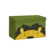 Toy Storage Organizer – Fabric – Green and Yellow – Foldable with Lid and Handle