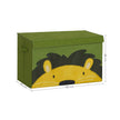 Toy Storage Organizer – Fabric – Green and Yellow – Foldable with Lid and Handle