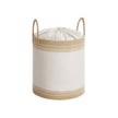 Laundry Hamper – Fabric – Camel Brown – 60 L with Lid and Drawstring Closure