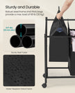 Rolling Laundry Sorter – Fabric – Ink Black – 3 Removable Bags