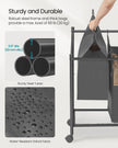 Rolling Laundry Sorter – Fabric – Slate Grey – 3 Removable Bags