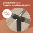 Single Bed Frame – Metal – Ink Black – Easy Assembly, Fits 190 x 90 cm Mattress