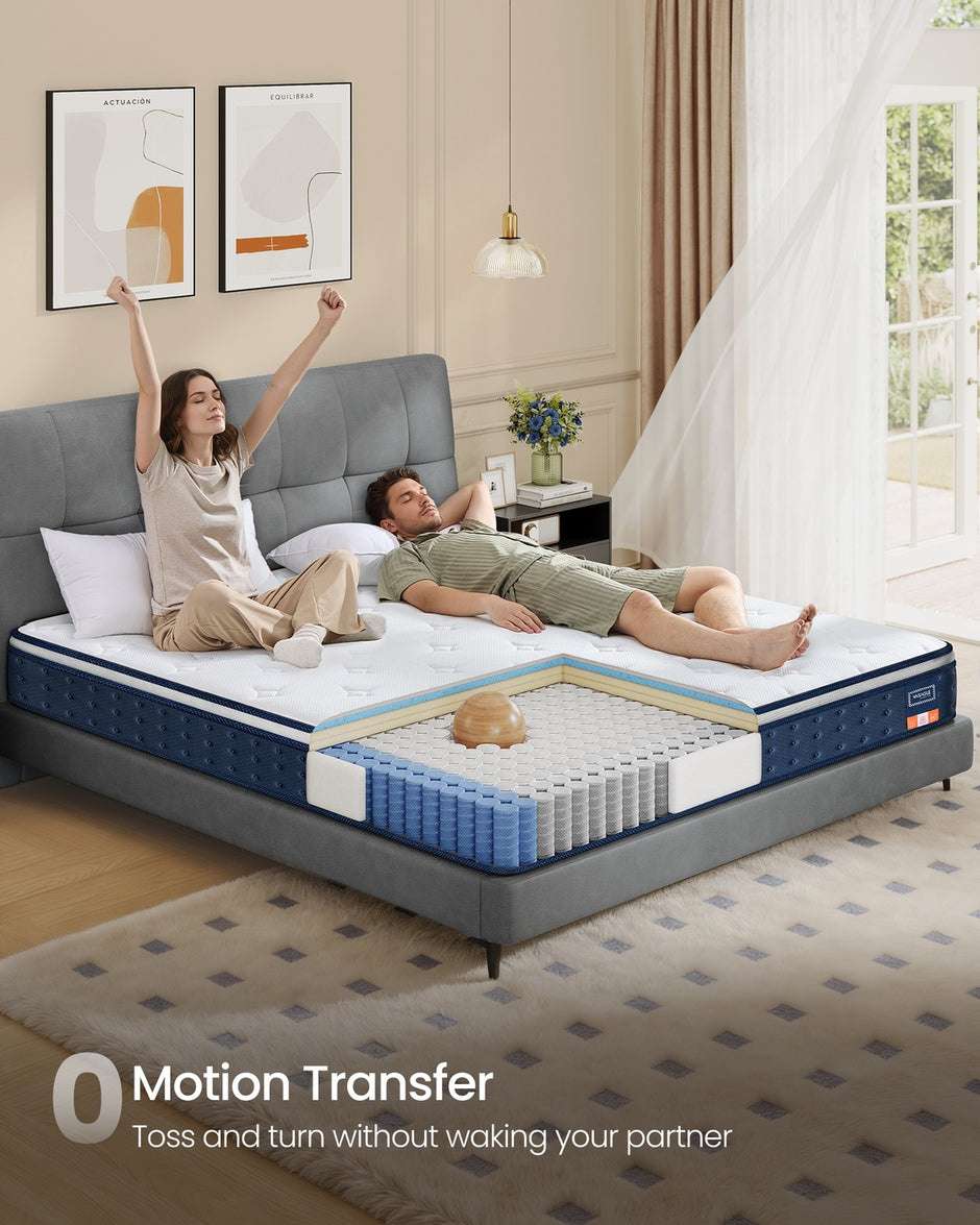 Hybrid Mattress - 90L - Pocket Springs, Gel Memory Foam - Medium Firm, Motion Isolation
