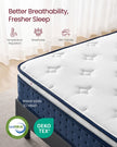 Hybrid Mattress - 90L - Pocket Springs, Gel Memory Foam - Medium Firm, Motion Isolation