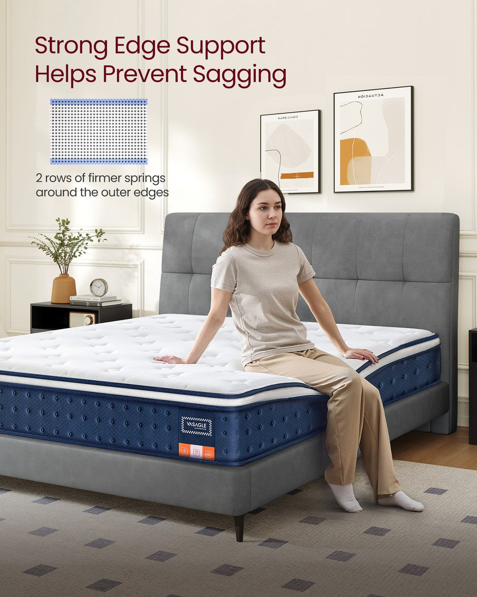 Hybrid Mattress - 90L - Pocket Springs, Gel Memory Foam - Medium Firm, Motion Isolation