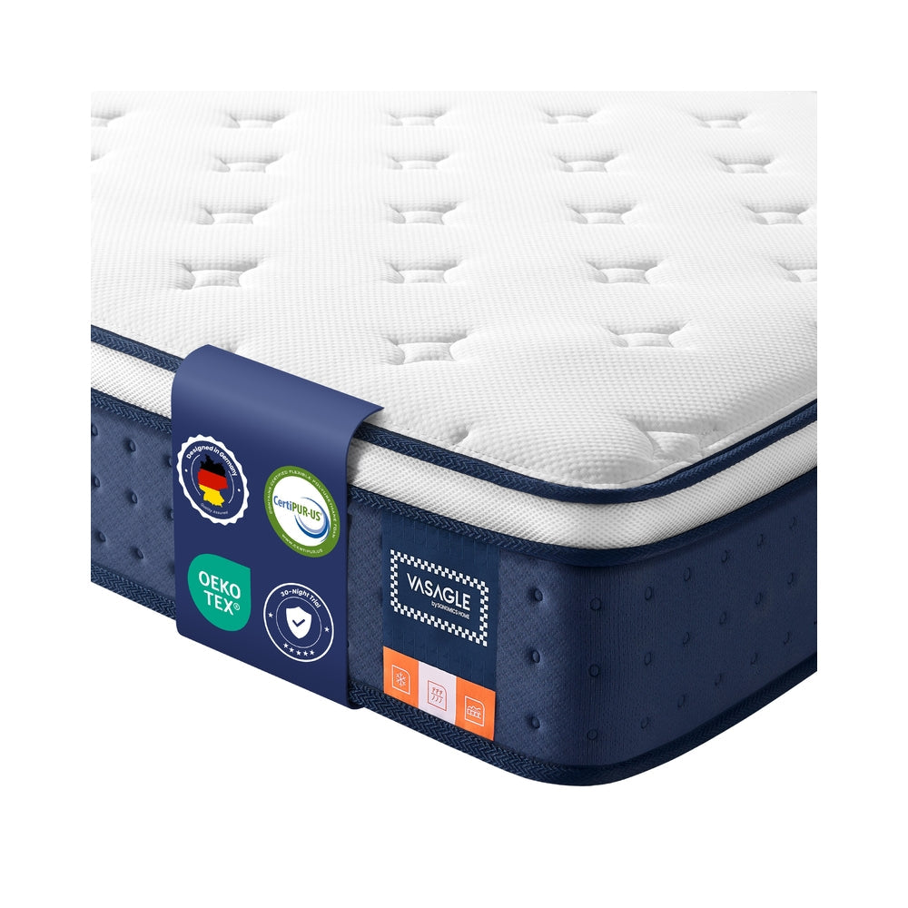 Hybrid Mattress - 90L - Pocket Springs, Gel Memory Foam - Medium Firm, Motion Isolation