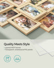 Photo Frame Collage – MDF – Natural Beige – Wall Mounted for 10 Photos (4x6)