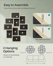 Photo Frame Collage – MDF – Natural Beige – Wall Mounted for 10 Photos (4x6)