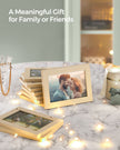 Photo Frame Collage – MDF – Natural Beige – Wall Mounted for 10 Photos (4x6)