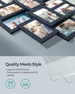 Photo Frame Collage – MDF – Navy Blue – 10-Window Gallery for 4x6 Photos