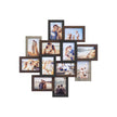 Picture Frame Collage – Clear Glass – Black – Holds 12 Photos