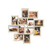 Picture Frame Collage – Clear Glass – Black – Holds 12 Photos