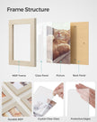 Picture Frame Collage – Clear Glass – Black – Holds 12 Photos
