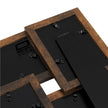 Collage Picture Frames – Wood Grain – Rustic Brown – Wall Mounted Display for 4x6 Photos